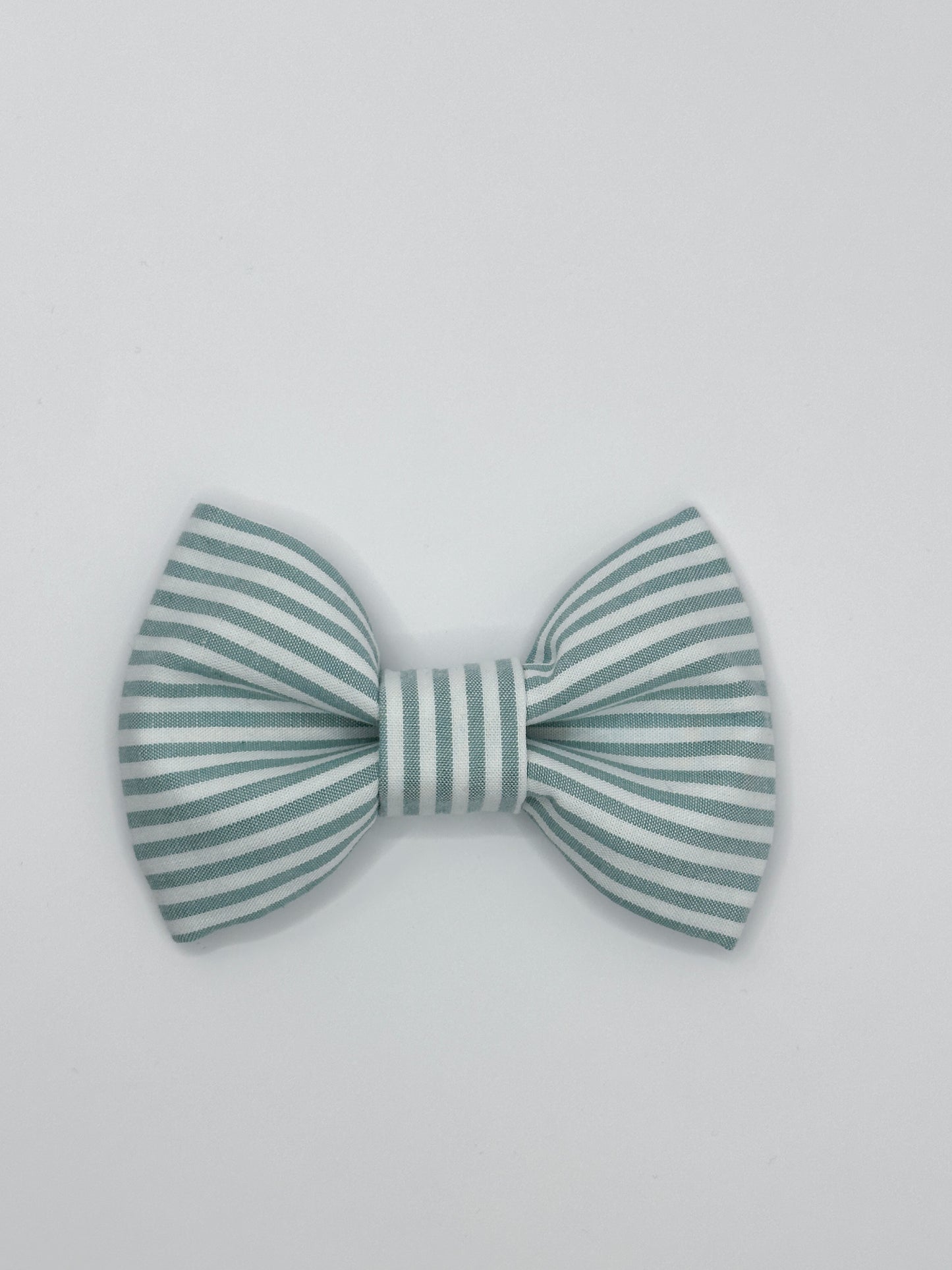 Dog Bow Tie - Green Stripe