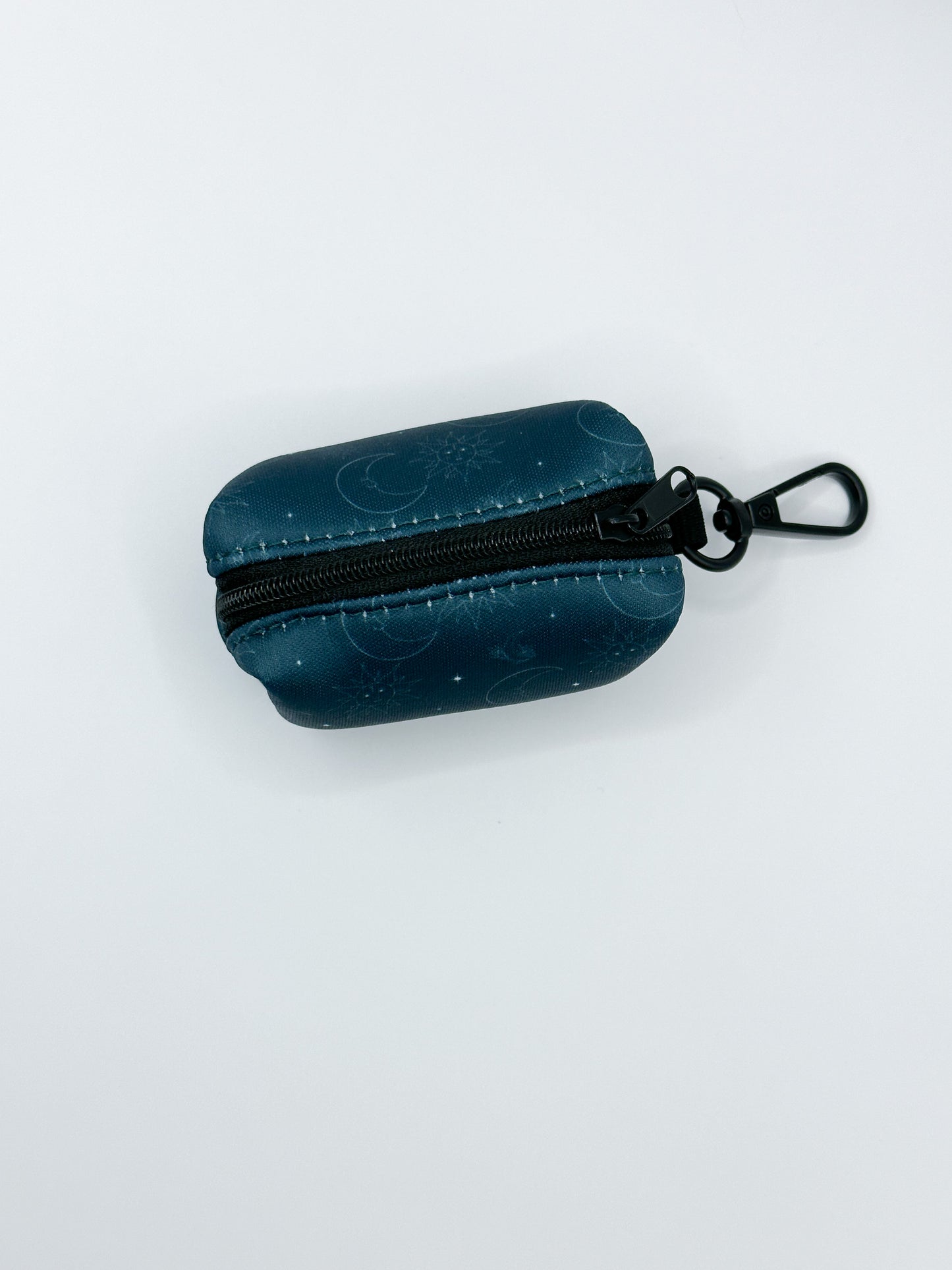 Dog Poo Bag Holder - Dark Teal Celestial