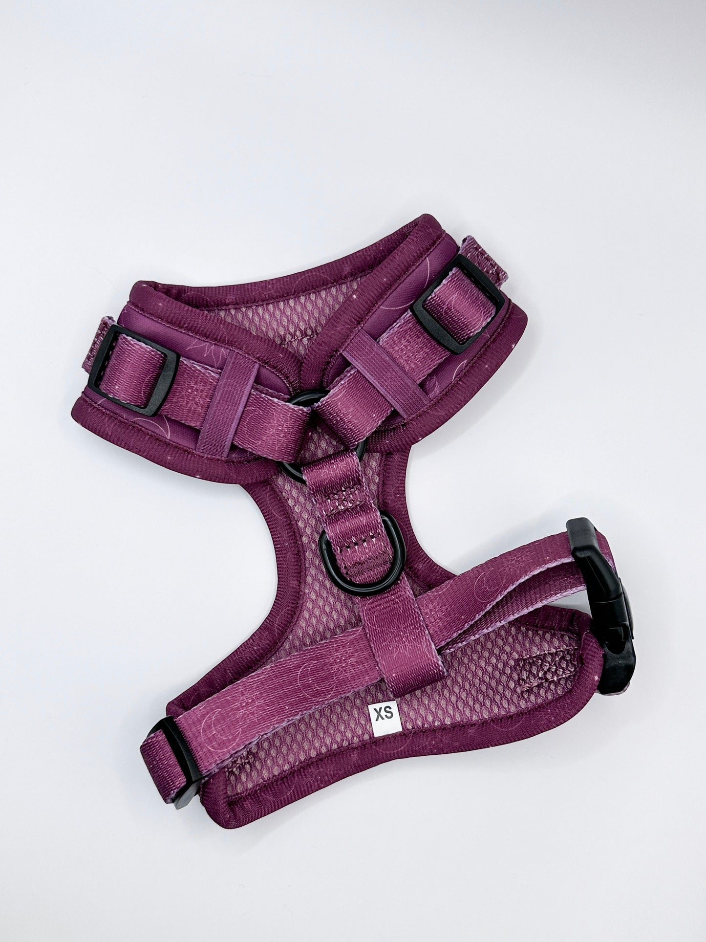 Bundle - Dog Harness, Lead & Poo Bag Holder Set - Celestial Purple